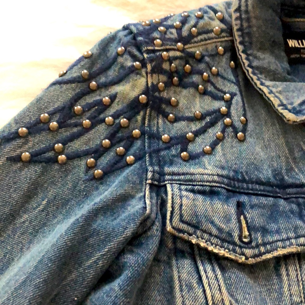 William Rast Denim Studded Jacket - Picture 5 of 7